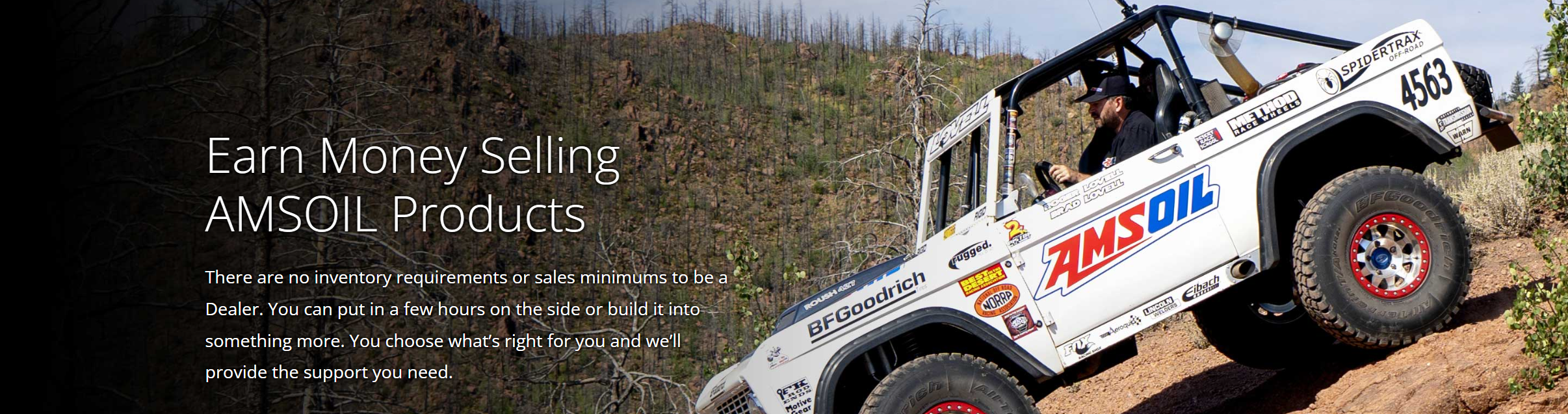 Screenshot from AMSOIL’s official Dealer page at AMSOIL.com.