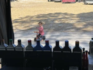 Young visitor at the AMSOIL booth during the 9th Annual Skoolie Swarm.