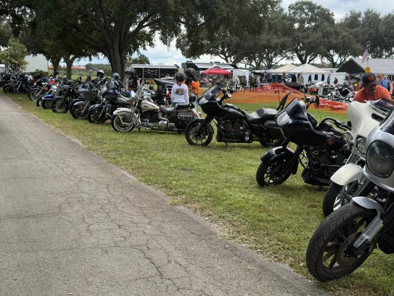 Some of the Rides Parked Near the Entrance at the 34th Beach Biketoberfest Motorcycle Parts Swap Meet