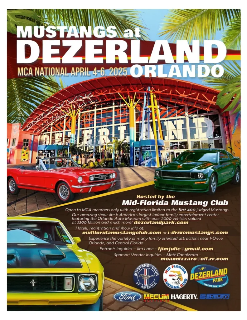 Mustangs at Dezerland Orlando