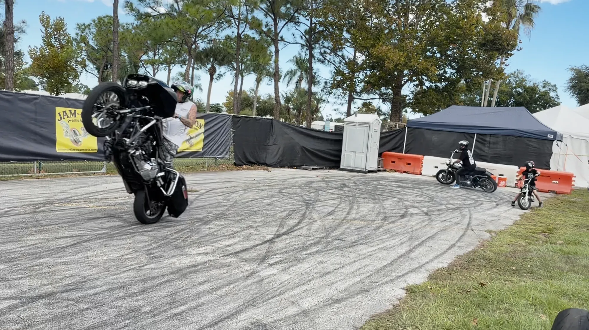 A Few Wheelies at the Stunt Show